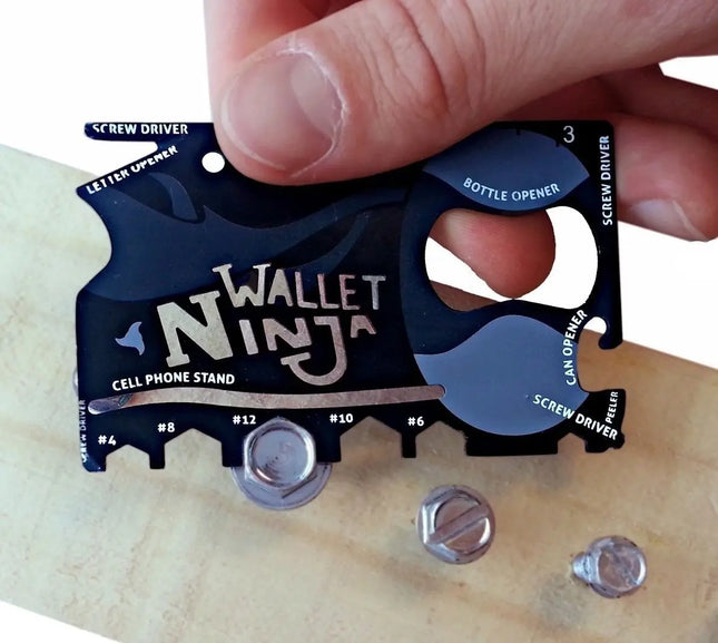 Tarjeta Supervivencia Ninja Wallet Outdoor Pesca 18 En 1