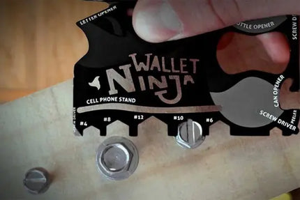 Tarjeta Supervivencia Ninja Wallet Outdoor Pesca 18 En 1