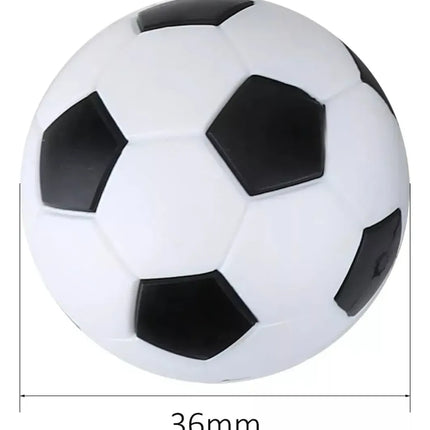 6 Pelotas 35mm Plásticas De Taca Taca Futbolito Profesional Negro