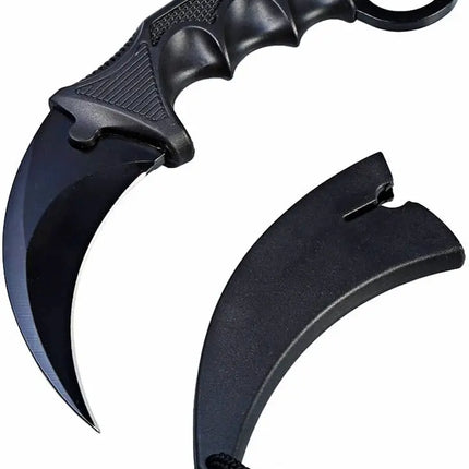 Cuchillo Táctico Karambit + Funda, Camping, Militar, Combate