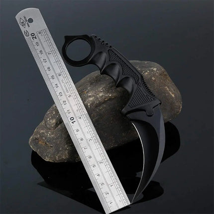 Cuchillo Táctico Karambit + Funda, Camping, Militar, Combate