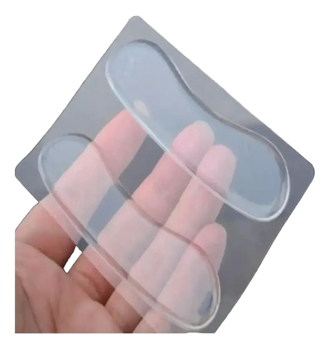 Parches Almohadilla Silicona Protector De Talón Autoadhesiva Transparente