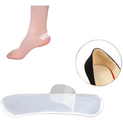Parches Almohadilla Silicona Protector De Talón Autoadhesiva Transparente