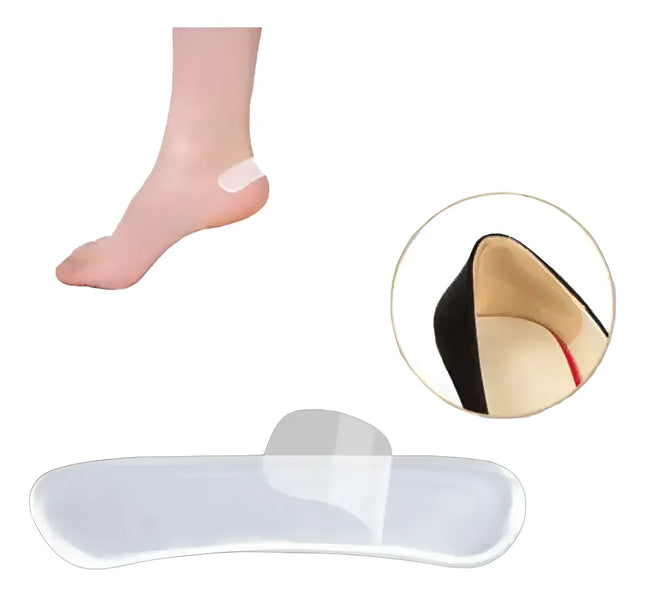 Parches Almohadilla Silicona Protector De Talón Autoadhesiva Transparente