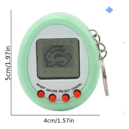 Tamagotchi Mascota Virtual Digipet Juego De Ingenio Llavero Morado