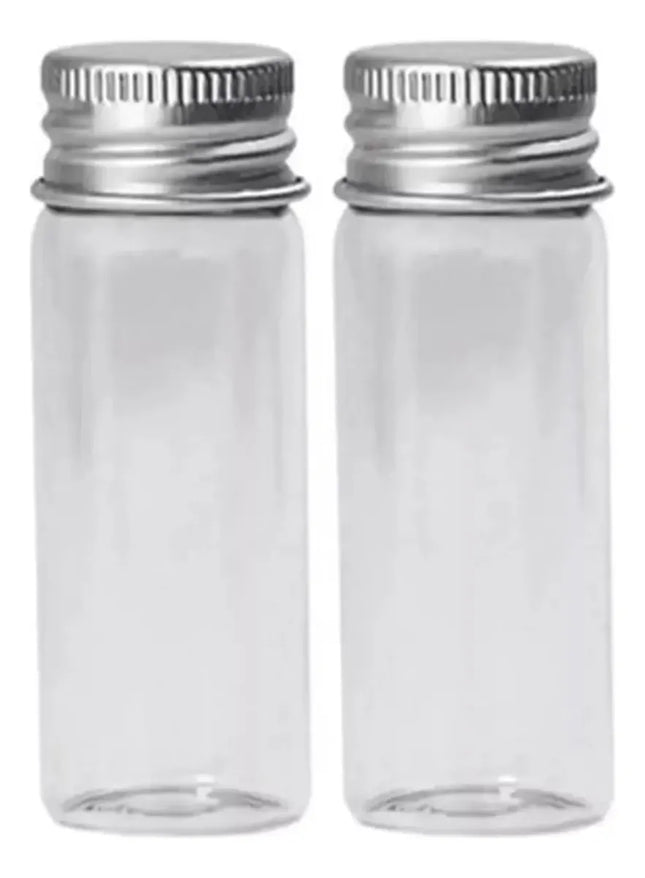 12 Mini Botellita Frasco Vidrio 60x20mm 14ml Tapa Rosca