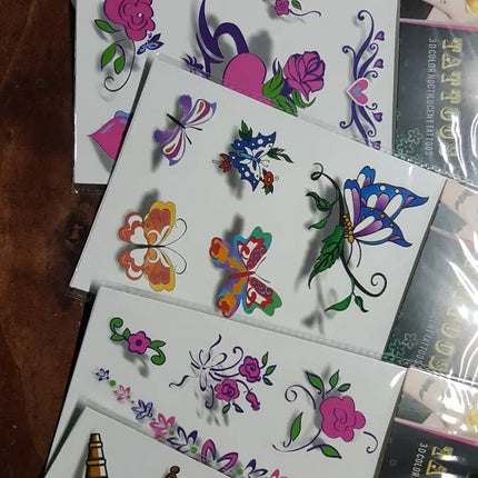 Tatuajes Temporales X 12. Diseños Surtidos, 3d y Normales