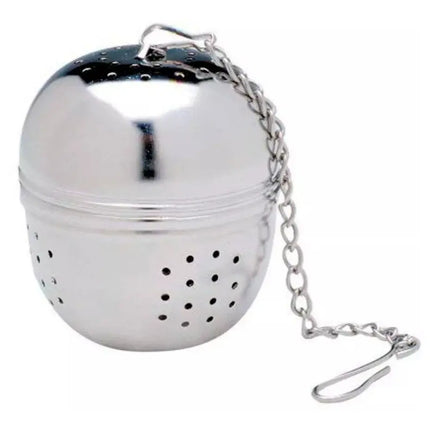 Infusor De Té Bola Acero Inoxidable Con Cadena 60mm Metálico