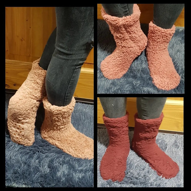 6 X Calcetines De Chiporro Corderito Teddy Pantufla T36-40 SURTIDOS AL AZAR | TALLA UNICA 36-40