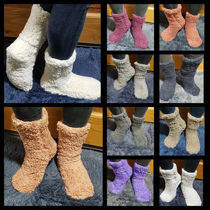 6 X Calcetines De Chiporro Corderito Teddy Pantufla T36-40 SURTIDOS AL AZAR | TALLA UNICA 36-40