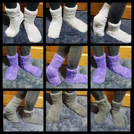 6 X Calcetines De Chiporro Corderito Teddy Pantufla T36-40 SURTIDOS AL AZAR | TALLA UNICA 36-40