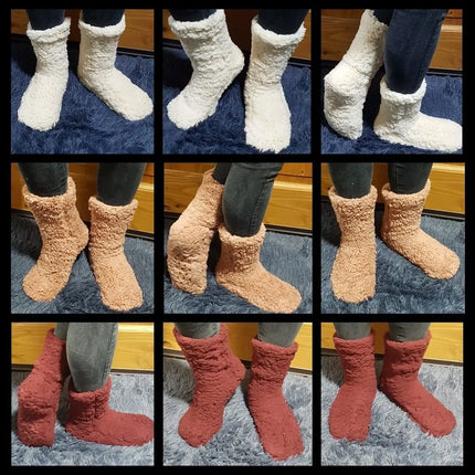 6 X Calcetines De Chiporro Corderito Teddy Pantufla T36-40 SURTIDOS AL AZAR | TALLA UNICA 36-40