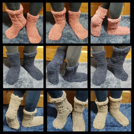 6 X Calcetines De Chiporro Corderito Teddy Pantufla T36-40 SURTIDOS AL AZAR | TALLA UNICA 36-40
