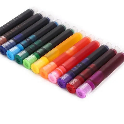 12 Repuesto Cadridge Tinta Para Pluma Fuente Estilográfica