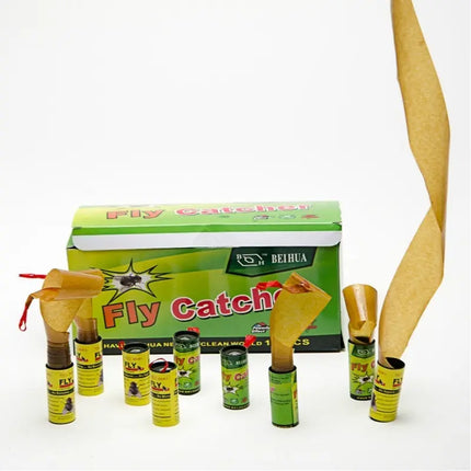 5 Pack X 4 Tiras Papel Mata Moscas, Insectos. 20 Unidades