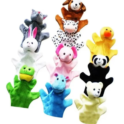 Pack Juego De 10 Títeres De Mano Con Forma De Animales