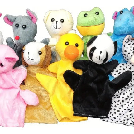Pack Juego De 10 Títeres De Mano Con Forma De Animales