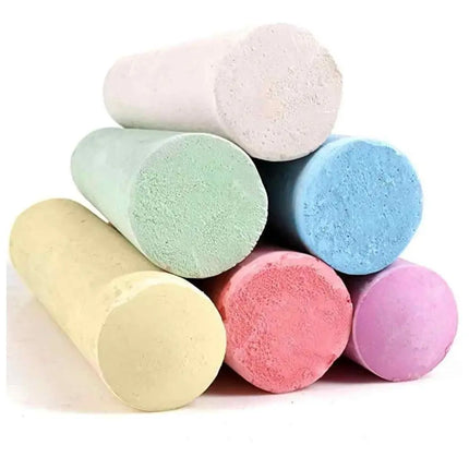 Tiza Gigante 6 Colores, 12 Unidades Para Dibujar En El Piso