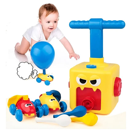 Torre Bombín Lanzador Inflador Globos Autos Juego Niño Niña AMARILLO UNISEX