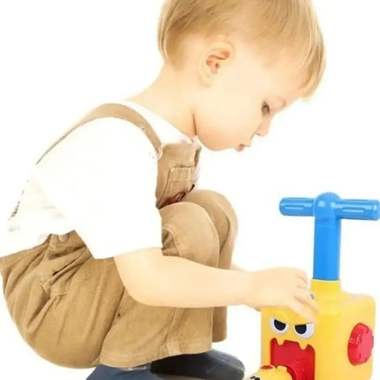 Torre Bombín Lanzador Inflador Globos Autos Juego Niño Niña AMARILLO UNISEX