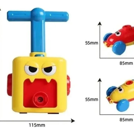 Torre Bombín Lanzador Inflador Globos Autos Juego Niño Niña AMARILLO UNISEX