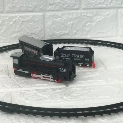Tren Clásico Con Luz Juguete Para Niños 9 Piezas