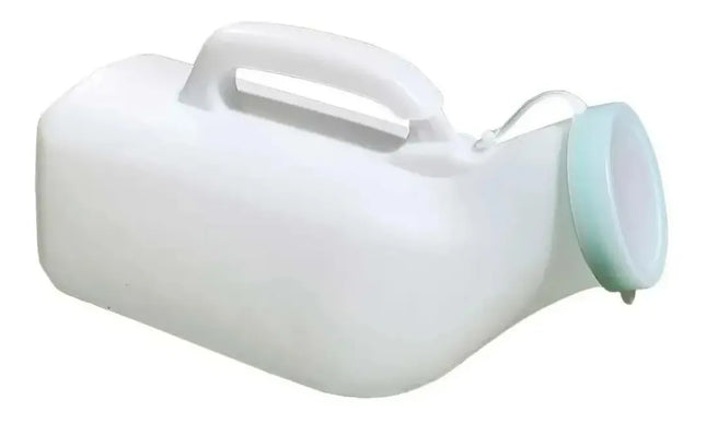 Pato Urinario Masculino Con Tapa Cuello Corto Portátil 1 litro