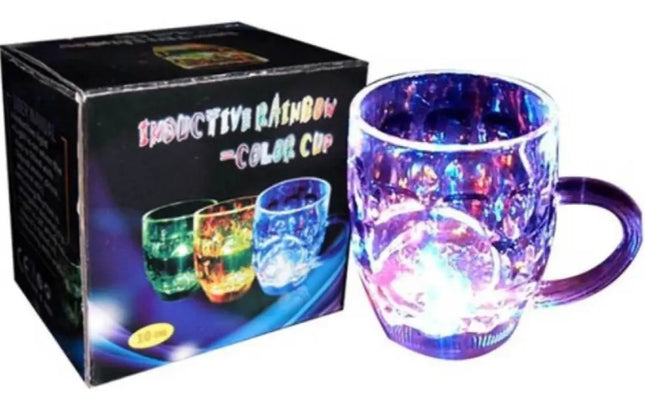 Vaso Luminosos Led Tazón Copete Luces Colores Cotillon 250cc Multicolor