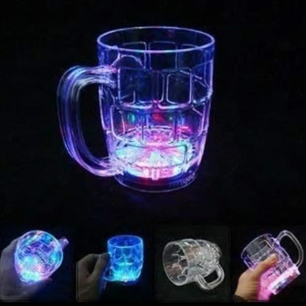 Vaso Luminosos Led Tazón Copete Luces Colores Cotillon 250cc Multicolor