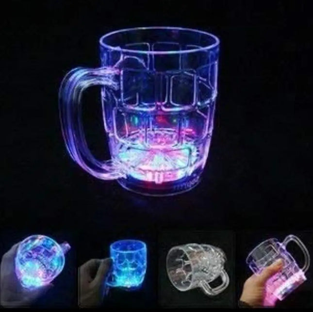 Vaso Luminosos Led Tazón Copete Luces Colores Cotillon 250cc Multicolor
