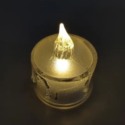 Pack 24 Vela Led Con Efecto Llama Luz Cálida+pilas 3.5x5cm S