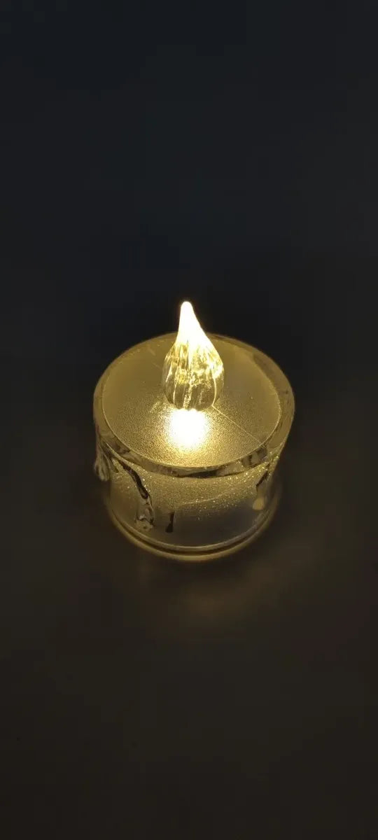Pack 24 Vela Led Con Efecto Llama Luz Cálida+pilas 3.5x5cm S