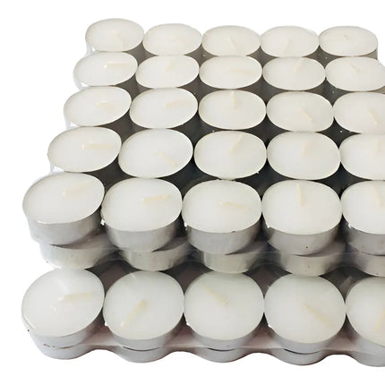 Pack 50 Velas Tea Light Esoterismo Decoración Limpieza Luz Color Blanco