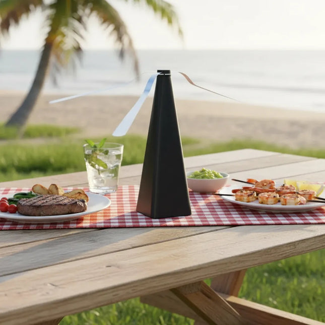 Ventilador Espanta Moscas Eléctrico Portátil, Asados Comidas