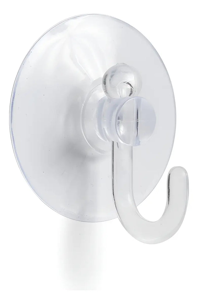 6 Ventosa Chupón Para Vidrio Colgante 4 Cms + Gancho