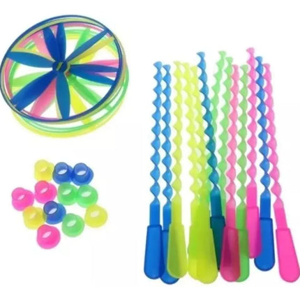 Pack 20 Discos Voladores Juguete Sorpresa Cumpleaños #2 Piña