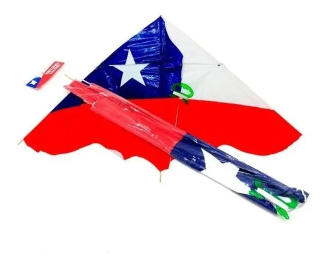 Cometa Bandera Chile Volantín Fiestas Patrias Chilena Rojo, Azul, Blanco / Bandera Chilena
