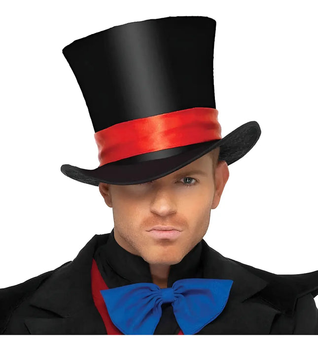 Sombrero Willy Wonka Copa Tela, Cosplay, Fiestas, Carnaval Negro