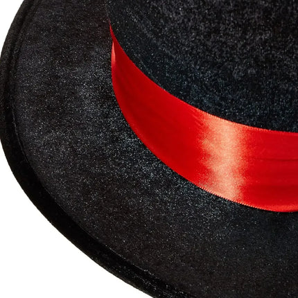 Sombrero Willy Wonka Copa Tela, Cosplay, Fiestas, Carnaval Negro