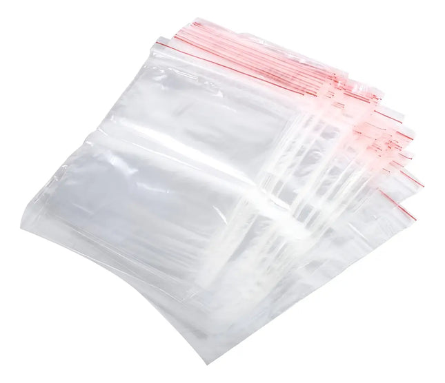 Pack 100 Bolsas Plásticas 14 X 20 Cm Cierre Hermético Zipper