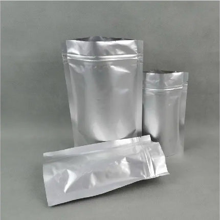 100 Bolsas Doy pack Aluminio 14x19x5 Cm Cierre Hermético