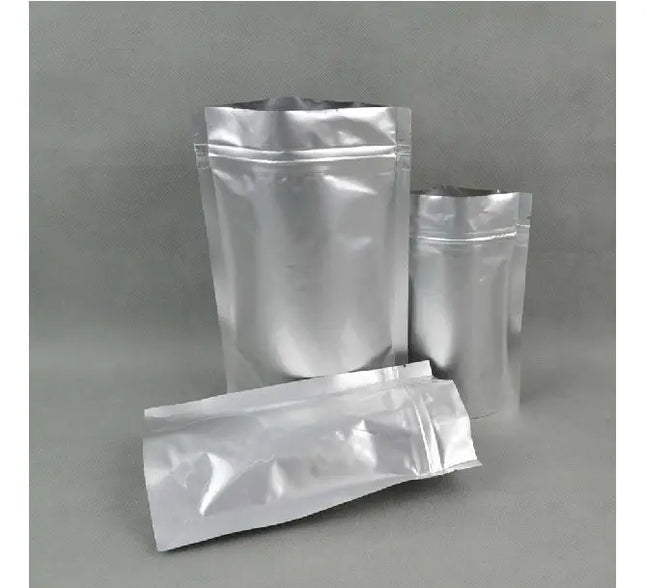 50 Bolsas Doypack Aluminio 14x19x5 Cm Cierre Hermético