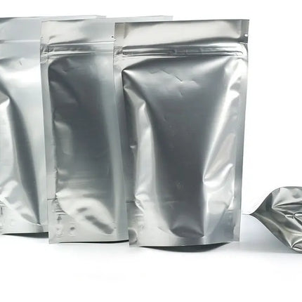 100 Bolsas Doy pack Aluminio 14x19x5 Cm Cierre Hermético